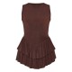 Chocolate Slinky Rara Skort Romper Chocolate Slinky Rara Skort Romper