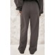 PRETTYLITTLETHING Tall Charcoal Premium Studio Print Straight Leg Sweatpants PRETTYLITTLETHING Tall Charcoal Premium Studio Print Straight Leg Sweatpants