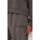 PRETTYLITTLETHING Tall Charcoal Premium Studio Print Straight Leg Sweatpants PRETTYLITTLETHING Tall Charcoal Premium Studio Print Straight Leg Sweatpants