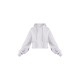 Ash Grey Oversized Cropped Sweat Hoodie Ash Grey Oversized Cropped Sweat Hoodie