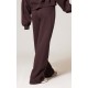 PRETTYLITTLETHING Chocolate Wide Leg Embroidered Sweatpants PRETTYLITTLETHING Chocolate Wide Leg Embroidered Sweatpants