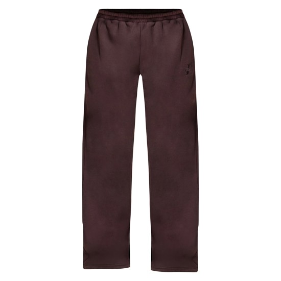 PRETTYLITTLETHING Chocolate Wide Leg Embroidered Sweatpants PRETTYLITTLETHING Chocolate Wide Leg Embroidered Sweatpants